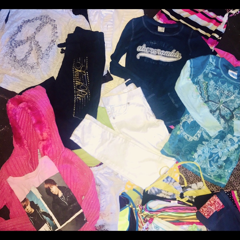 Girls sizes 14-16 Justice Abercrombie etc as shown